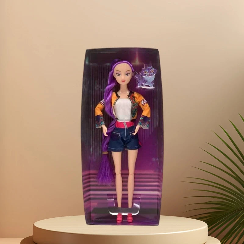 30cm KPop Demon Hunters Model Action Figure PVC Desktop Decoration Doll Model, Children's Toy Collection Figurine Christmas Gift