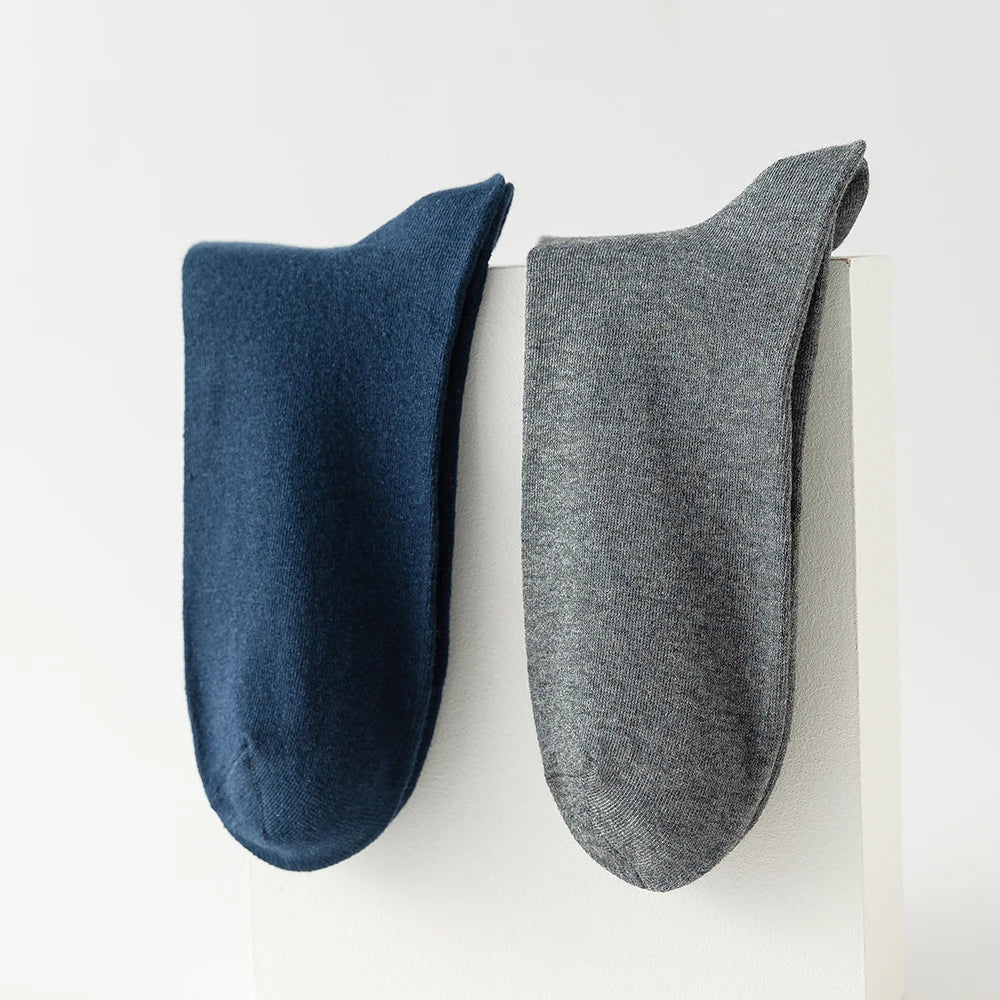 10 Pairs New Men's Cotton Socks Soft Breathable Autumn Spring for Male US6-10