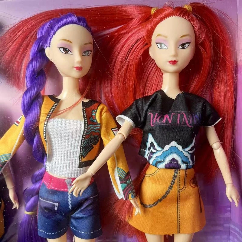 30cm KPop Demon Hunters Model Action Figure PVC Desktop Decoration Doll Model, Children's Toy Collection Figurine Christmas Gift