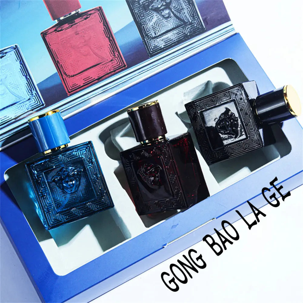 Brand 90ml Men Perfume Gift Box 3pcs Set Charming Man Colognes Lasting Fragrance Attracting Women Perfumes Hombres Originales
